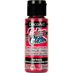   Akril festék - csillámos 59 ml - Red Nebula - DecoArt Galaxy Glitter Paint (1 db)