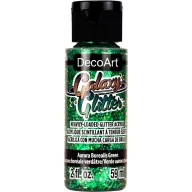   Akril festék - csillámos 59 ml - Aurora Borealis Green - DecoArt Galaxy Glitter Paint (1 db)