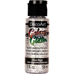   Akril festék - csillámos 59 ml - Silver Moon - DecoArt Galaxy Glitter Paint (1 db)