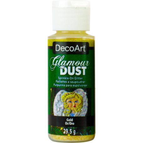 Csillámpor 59 ml, Gold / DecoArt Glamour Dust (1 db)