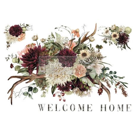 Limited Edition Re-Design with Prima Transzfer fólia 24"X35" - Rustic Charm - Decor Transfers (1 csomag)