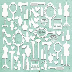   Mintay Papers Chipboard 12" (30 cm) - Decor - Her - Mintay Chippies (1 ív)