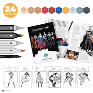   Spectrum Noir Alkoholos marker készlet - DC Wonder Woman - Fan-Art Like a Pro Art Kit (1 csomag)