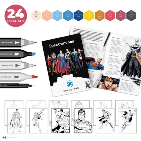 Spectrum Noir Alkoholos marker készlet - DC Superman - Fan-Art Like a Pro Art Kit (1 csomag)