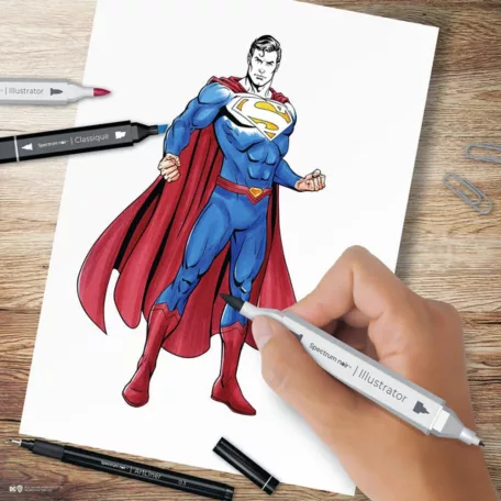 Spectrum Noir Alkoholos marker készlet - DC Superman - Fan-Art Like a Pro Art Kit (1 csomag)