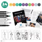 Spectrum Noir Alkoholos marker készlet - DC The Joker - Fan-Art Like a Pro Art Kit (1 csomag)