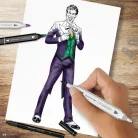 Spectrum Noir Alkoholos marker készlet - DC The Joker - Fan-Art Like a Pro Art Kit (1 csomag)