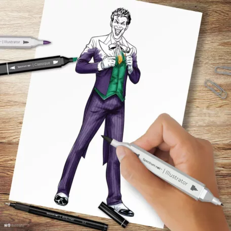 Spectrum Noir Alkoholos marker készlet - DC The Joker - Fan-Art Like a Pro Art Kit (1 csomag)