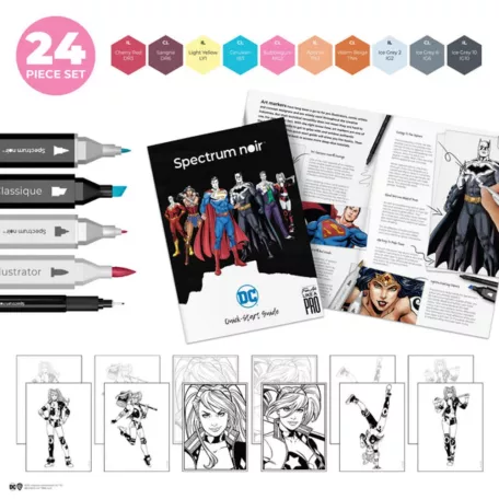Spectrum Noir Alkoholos marker készlet - DC Harley Quinn - Fan-Art Like a Pro Art Kit (1 csomag)