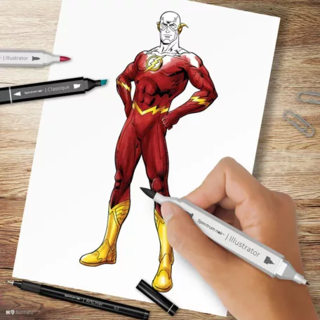 Spectrum Noir Alkoholos marker készlet - DC The Flash - Fan-Art Like a Pro Art Kit (1 csomag)