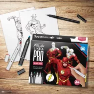   Spectrum Noir Alkoholos marker készlet - DC The Flash - Fan-Art Like a Pro Art Kit (1 csomag)