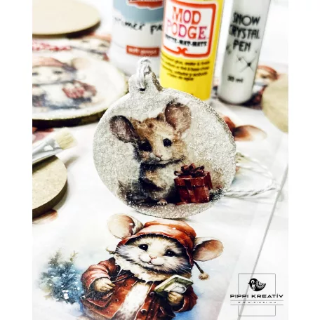 Karácsonyi dekupázs alkotócsomag (1 csomag)