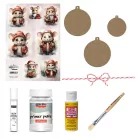 Karácsonyi dekupázs alkotócsomag (1 csomag)