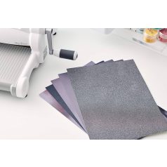   Sizzix Különleges papír válogatás 50 ív / A4 - Charcoal - Opulent Cardstock (1 csomag)