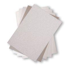   Sizzix Különleges papír válogatás 50 ív / A4 - Silver - Opulent Cardstock (1 csomag)