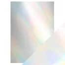 Tonic studios Tükörkarton - Holografikus A4 - Holo Waves - High Gloss Mirror Card (5 ív)