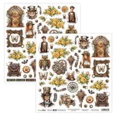   ScrapBoys Kivágóív 12" (30 cm) - Steampunk Journey - Double-sided paper (1 ív)