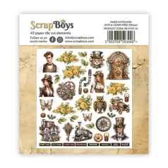   ScrapBoys Kivágatok - Steampunk Journey - Ephemera (1 csomag)