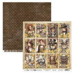   ScrapBoys Scrapbook papír 12" (30 cm) - 5 - Steampunk Journey (1 ív)