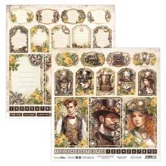   ScrapBoys Scrapbook papír 12" (30 cm) - 6 - Steampunk Journey (1 ív)