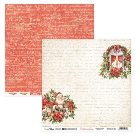 ScrapBoys Scrapbook papír 12" (30 cm) - 1 - Christmas Day (1 ív)