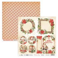   ScrapBoys Scrapbook papír 12" (30 cm) - 3 - Christmas Day (1 ív)