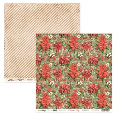   ScrapBoys Scrapbook papír 12" (30 cm) - 4 - Christmas Day (1 ív)
