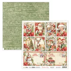   ScrapBoys Scrapbook papír 12" (30 cm) - 5 - Christmas Day (1 ív)