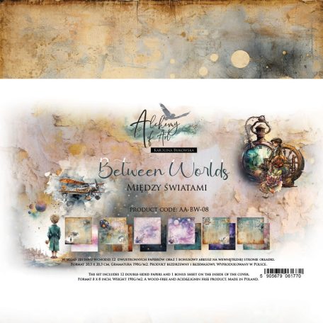 Alchemy of Art Papírkészlet 8" (20 cm) - Between Worlds - Paper Collection Set (1 csomag)