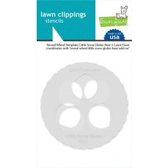   Lawn Fawn Stencil LF3277 - Reveal Wheel Templates: Little Snow Globe: Bear - Lawn Clippings Stencils (1 csomag)