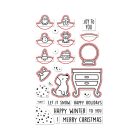 Lawn Fawn Vágósablon LF3270 bélyegzőhöz LF3271 - Little Snow Globe: Dog - Lawn Cuts (1 csomag)