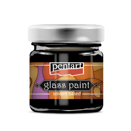 Pentart Üvegfesték 30 ml fekete - Glass Paint (1 db)