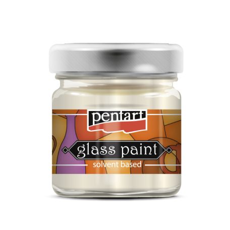 Pentart Üvegfesték 30 ml gyöngyház fehér - Glass Paint (1 db)