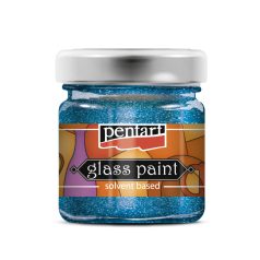   Pentart Üvegfesték 30 ml csillogó kék - Glass Paint (1 db)