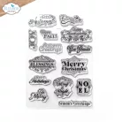 Szilikonbélyegző - A6 - Seasonal Sentiments - ECD Clear Stamps (1 csomag)