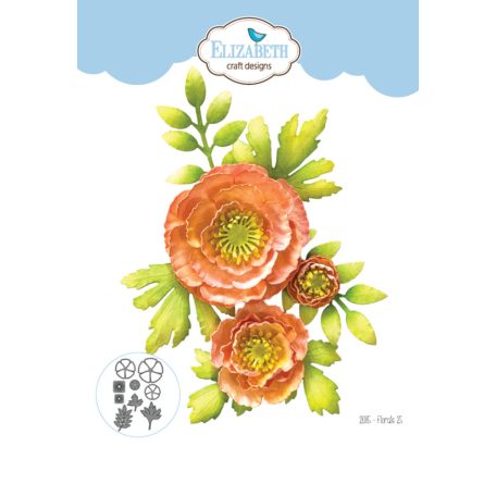 Vágósablon - Florals 25 - ECD Dies (1 csomag)