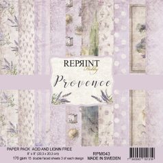  Papírkészlet - 8" (20 cm) - Provence - Reprint Paper Pack (15 ív)