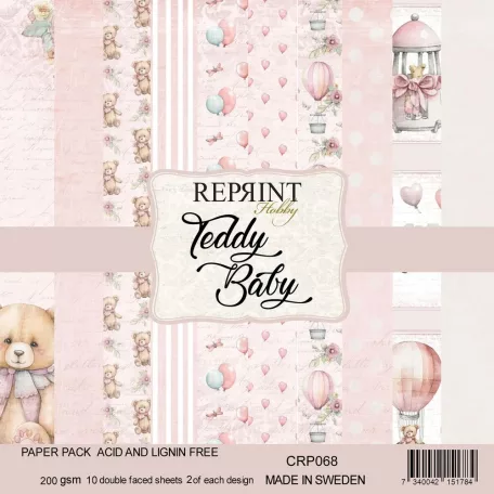 Papírkészlet - 12" (30 cm) - Teddy Baby - Reprint Paper Pack (10 ív)