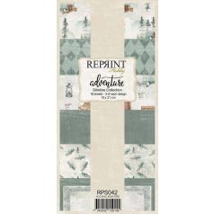   Papírkészlet - 10x21 cm - Adventure - Reprint Slimline Paper Pack (18 ív)