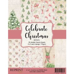   Papírkészlet - 6" (15 cm) - Celebrate Christmas - Reprint Paper Pack (20 ív)