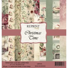   Papírkészlet - 12" (30 cm) - Christmas Time - Reprint Paper Pack (10 ív)