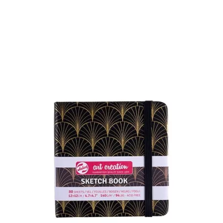 Talens Rajz- és Vázlatfüzet - 12x12cm - Art Deco - 140 g - Talens Art Creation Sketch Book (80 lap)
