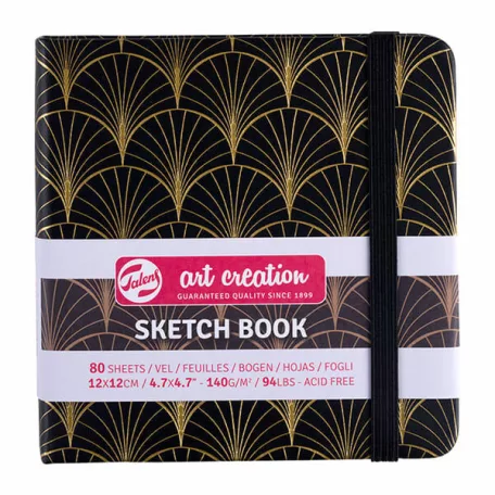 Talens Rajz- és Vázlatfüzet - 12x12cm - Art Deco - 140 g - Talens Art Creation Sketch Book (80 lap)