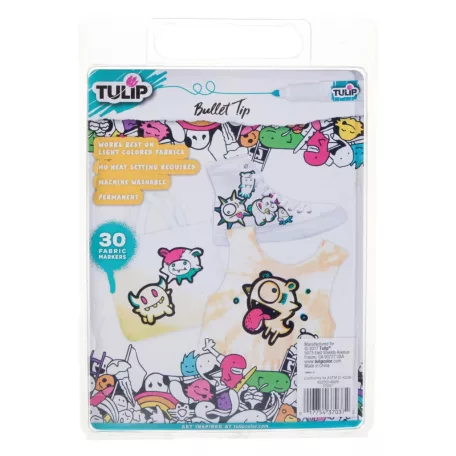 Tulip Textilfilc - Graffiti Rainbow - Fabric Markers Bullet (30 db)