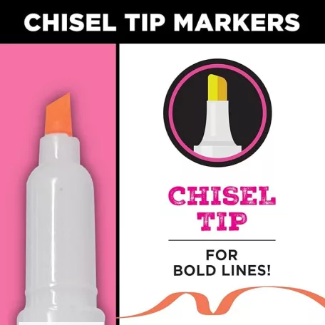 Tulip Textilfilc - Graffiti Neon - Fabric Markers Chisel Graffiti (6 db)