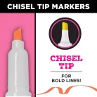 Tulip Textilfilc - Graffiti Bright - Fabric Markers Chisel Graffiti (6 db)