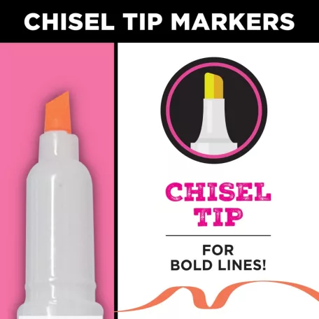 Tulip Textilfilc - Graffiti Bright - Fabric Markers Chisel Graffiti (6 db)