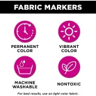 Tulip Textilfilc - Graffiti Bright - Fabric Markers Chisel Graffiti (6 db)