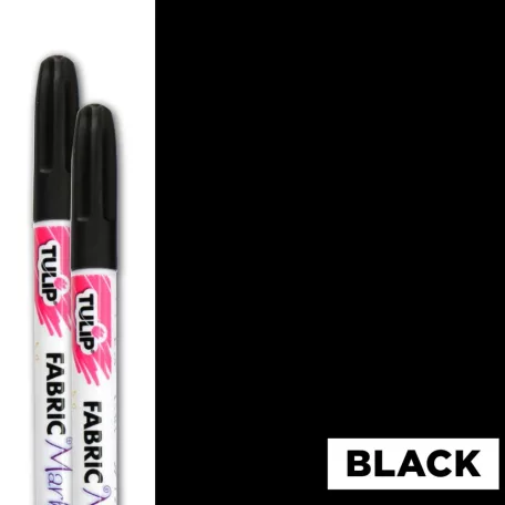 Tulip Textilfilc - Black - Fabric Markers Fine (2 db)