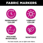 Tulip Textilfilc - Black - Fabric Markers Fine (2 db)